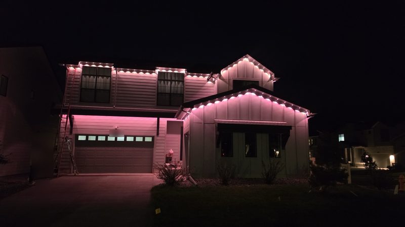 Soft pink wash, front elevation